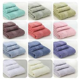Set Luxury Hand/face/bath Towel Bathroom Soft Towels Set