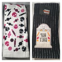 2 Kitchen Hand Dish Towels, RIP Diet, Halloween Candy $13 Fu