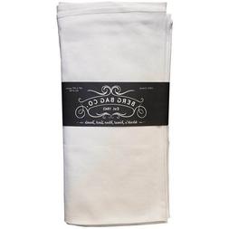 S Tea Towel Natural White 100% Cotton 17 X 38in