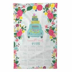 Calendar Vintage2018  Linen Cotton By Spoonflower