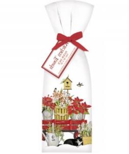 Set/2 Holiday Amaryllis Wagon