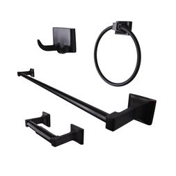 Bar Ring Holder Hook Bathroom Hardware Black