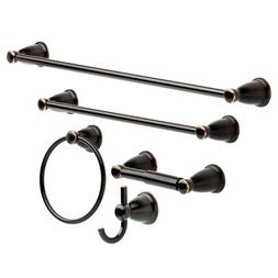 Bar Ring Rack Holder Set Bath Kit Hooks