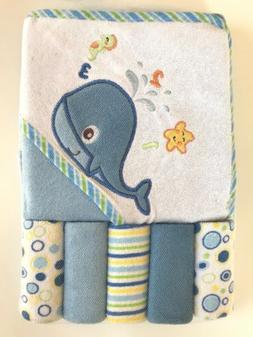 Washcloth Blue Whale Girl Boy New