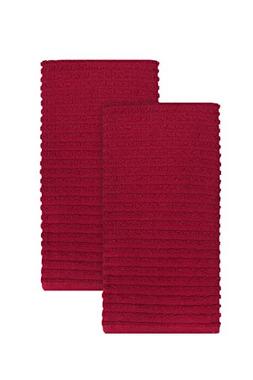 Set, 28" X 18", 2-pack, Solid Paprika Red