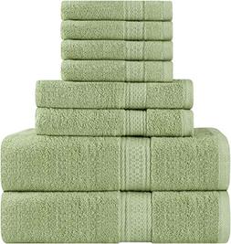 S Premium 8 Piece Towel Set  - 2 Bath Towels, 2 Hand Towels 