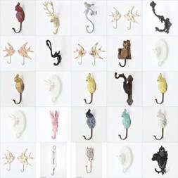 Animal Birds Owls Stag Deer Wildlife Shaped Coat Hook Hooks 
