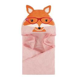 Hudson Baby Animal Face Hooded Towel, Mrs. Fox