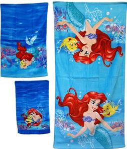 3pc 100% Cotton Ariel Little Mermaid
