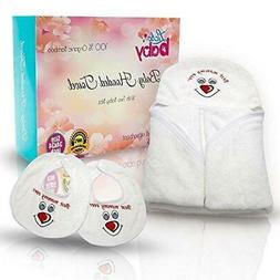 Set With 2 Bibs For Boys And Girls Super Soft And Absor..