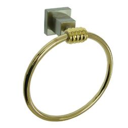Ring, Satin Nickel And Polished Brass