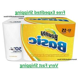 Bounty Basic Full Sheets Paper Towels, 12 OR 24 Rolls FREE E