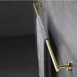Bar, 33.5&rdquo; Inch Brushed Gold Bathroom Rack Wall Mount