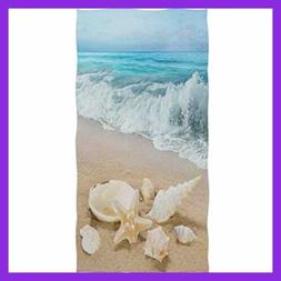 S Sea Ocean Wave Bathroom Towel Multi 16x30 In