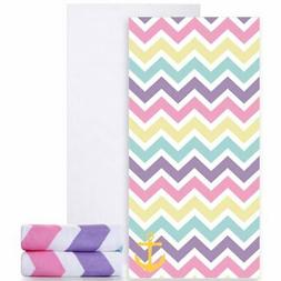 S Oversized Cotton Rainbow Beach Towel For Kids Girls