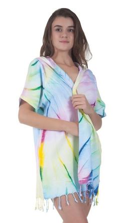 CLEARANCE SALE Rainbow  100% Cotton #Beach Dress / #Pareo / 