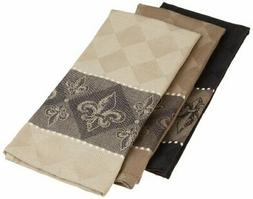 DII Cotton Jacquard Dish Towels, 20x28" Set of 3, Decorative