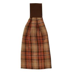 Pumpkin Orange Brown Tan Plaid Fall Autumn
