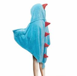 Dinosaur Hooded Blanket for Kids, 3D Toddler Wearable Animal
