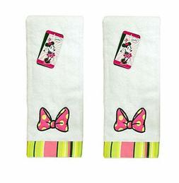 Jay Franco Disney Minnie Mouse Brites Cotton Hand Towel, Whi