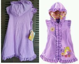Beach Cover Up Dress Swim Terry Purple New