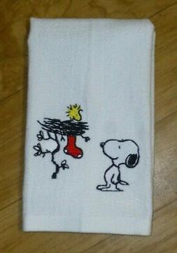 Embroidered SNOOPY Woodstock Christmas Kitchen Bathroom whit