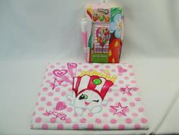 Shopkins fabric shower curtain 72" x 72" and towel