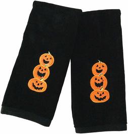 S Halloween Bathroom Set Of 2 Jack O Lanterns Pumpkins
