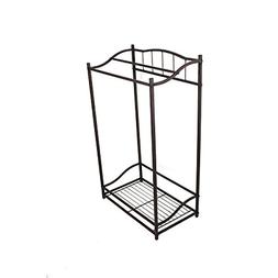Stand Metal Free Standing Bathroom Storage Holder Rack Bar O