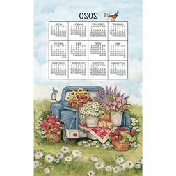 Flower Truck 2020 Calendar Towel