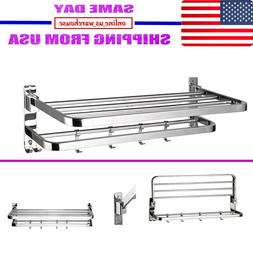 Rack Bar Wall Mounted Holder Bathroom Shelf