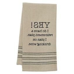 Bar Towel Yes Wine Retirement