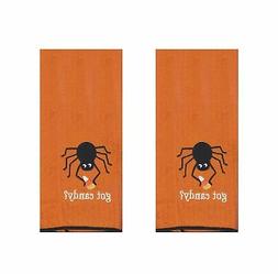 S Set Of 2 Orange Ultra Thick Absorbent Spider Got Candy?