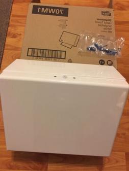Dispenser White Metal Paper Holder Singlefold 70wm1 H22 Nos