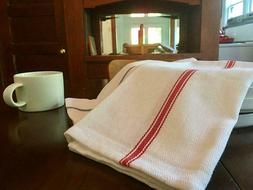 S Set Of 12-tea Towels 100% Cotton. Large 28"x20"