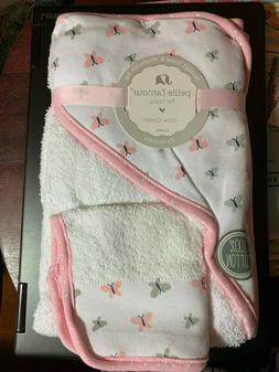 & Washcloth Set For Baby Or Infant Nwt Pink Butterflies Girl