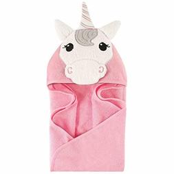 Hudson Baby Unisex Baby Animal Face Hooded Towel, Unicorn 1-