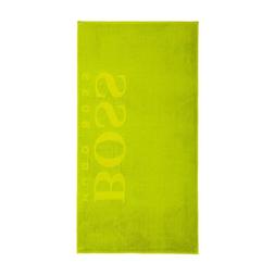 Hugo Boss Carved Beach Towel, Lime - Set of 2