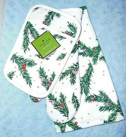 Set Christmas Pine Needles Nwt Free Us Ship