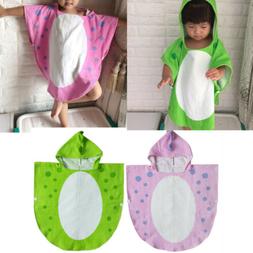 Robe Hooded Beach Unisex Swimming Poncho Soft Cloth