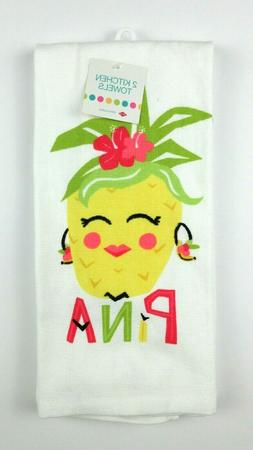 S: Summer Pineapple Pina Logo | 100% Cotton, 2-pack