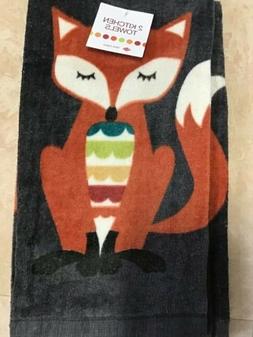 S  Fox Gray Orange 100% Cotton  Nwt