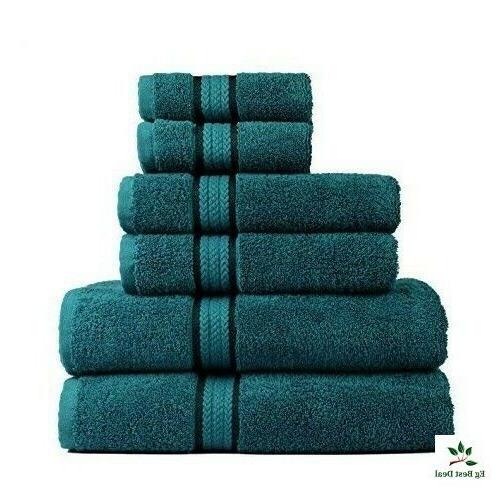 S Clearance 6 Piece Towel Set Oversized Large Hand Wash Clot