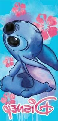 Disney Floral Stitch Beach Towel