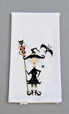 Funny Halloween Print Kitchen or Bath Hand Towel, Kitchen Di