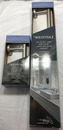 Bar & Tissue Holder In Satin Nickel Nip