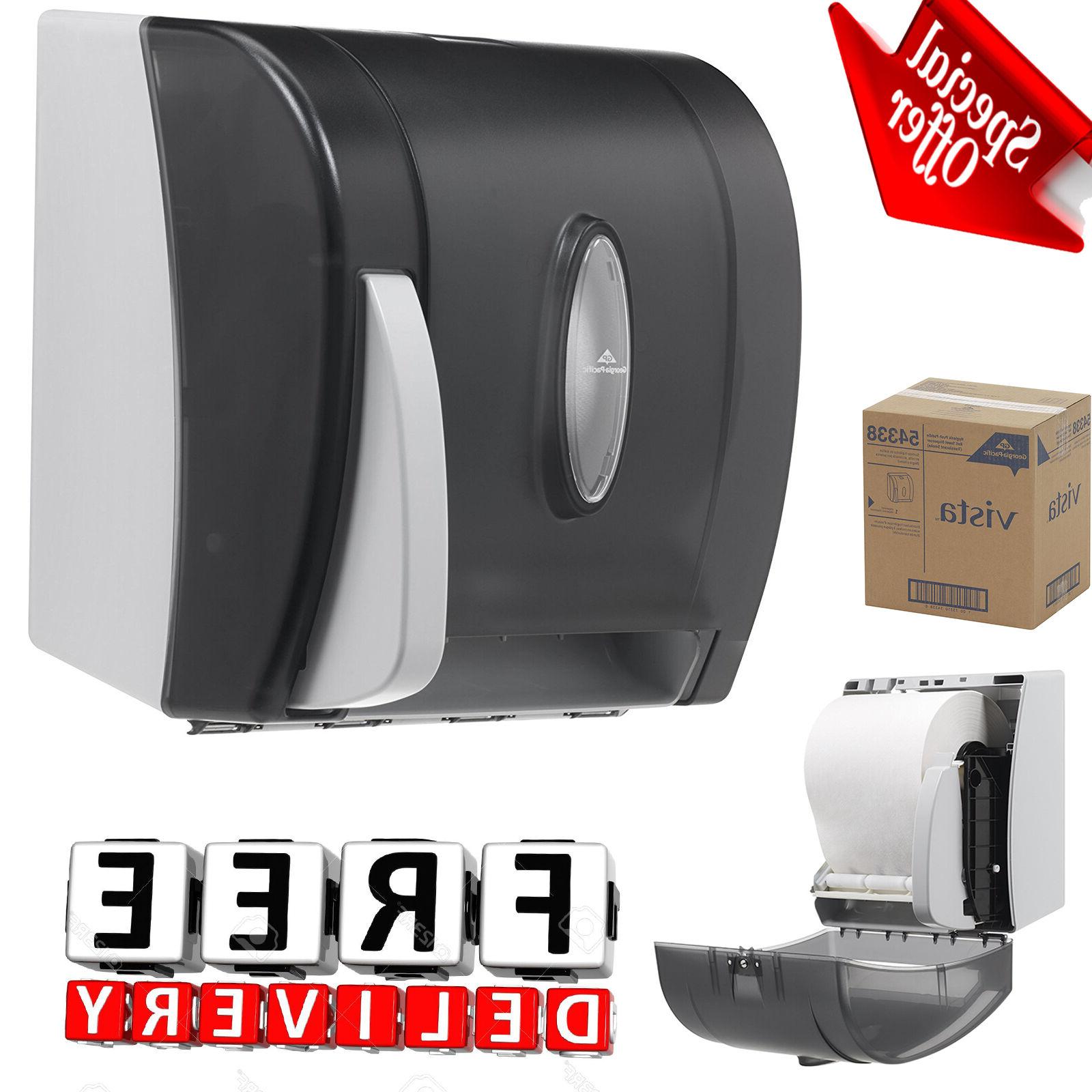 Dispenser Hygienic Push Paddle Roll Bathroom Bath Work Holde