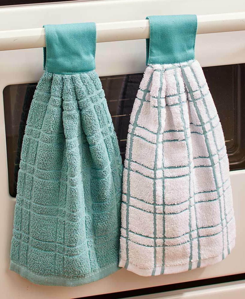 S Aqua Blue Mist Cotton Dish Drying Cloths
