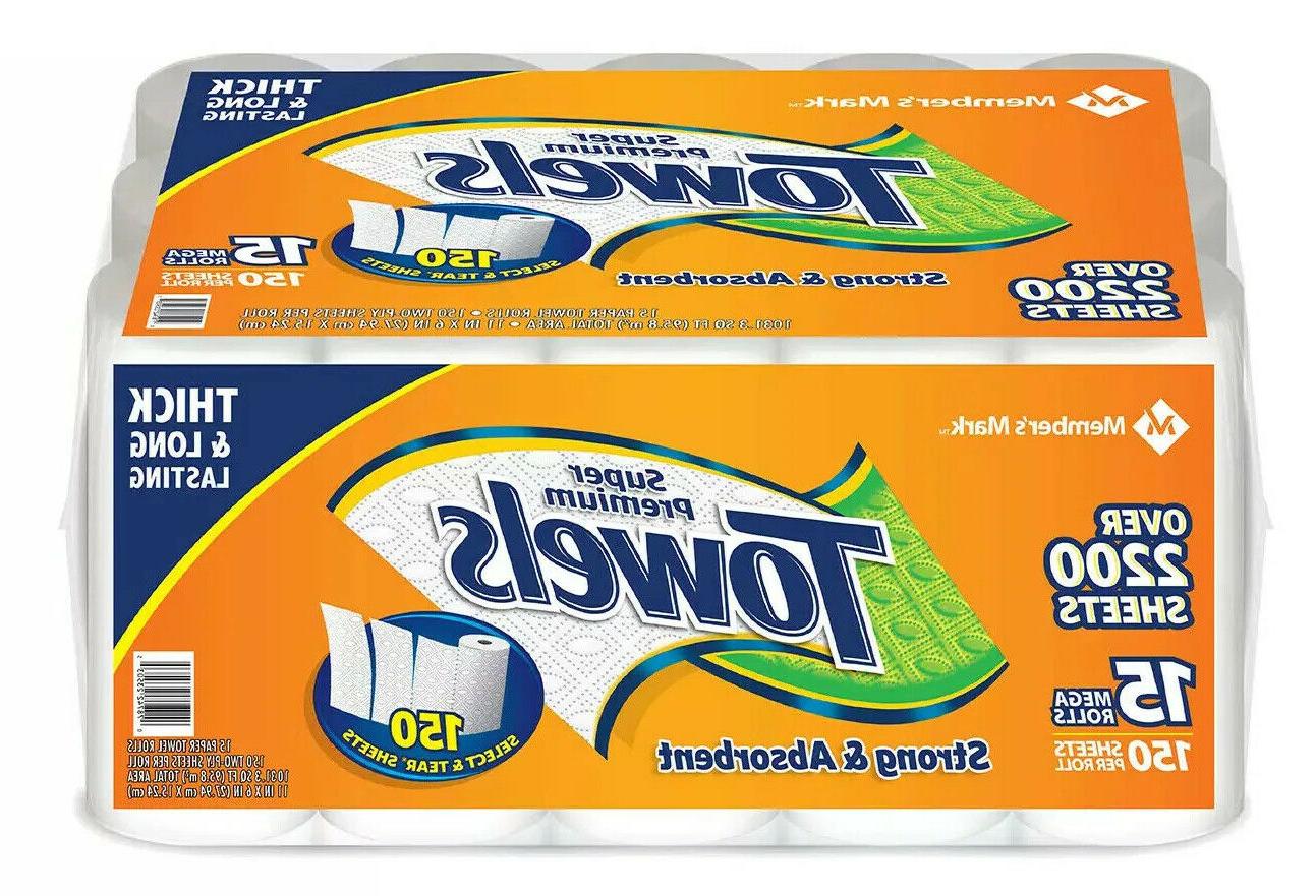 S 15 Rolls 150 Sheets Per Roll Strong
