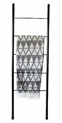 Towel/Blanket Ladder - Rustic Decorative Metal Leaning Ladde